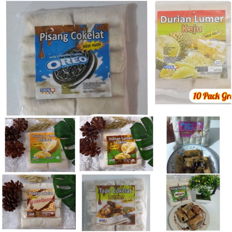 

Paket Piscok Bilqis 10 Pack Hemat Piscok Aneka Rasa Lumer Krispy