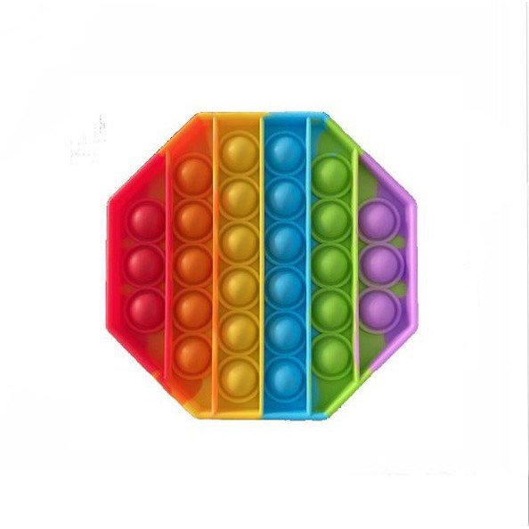 MAINAN ANAK POP IT MURAH POPIT SQUARE RAINBOW MULTICOLOR FIDGET PUSH BUBBLE PENGHILANG STRESS COD-SEGI ENAM