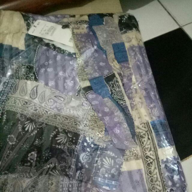 Baju Gamis Wanita Terbaru Gamis Bahan Cerutti Kombinasi 9-0103 Batik