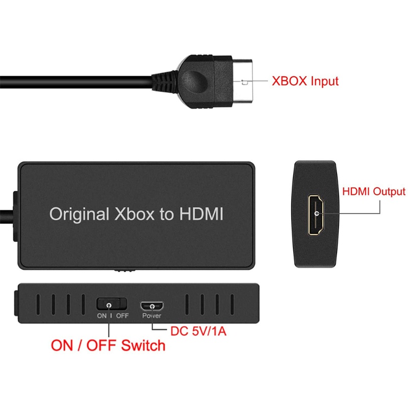 Adaptor Converter btsg Untuk XBOXone, Untuk, 480p, 720p, 1080i, HDTV, Monitor