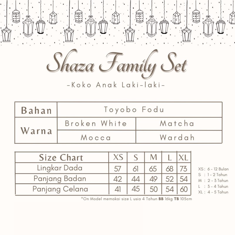 LITTLECAIM - Saza family set | family set lebaran