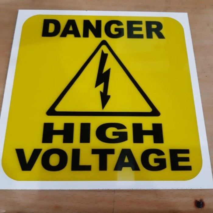 

sign label acrylic DANGER, sign board akrilik 20 x 30 cm
