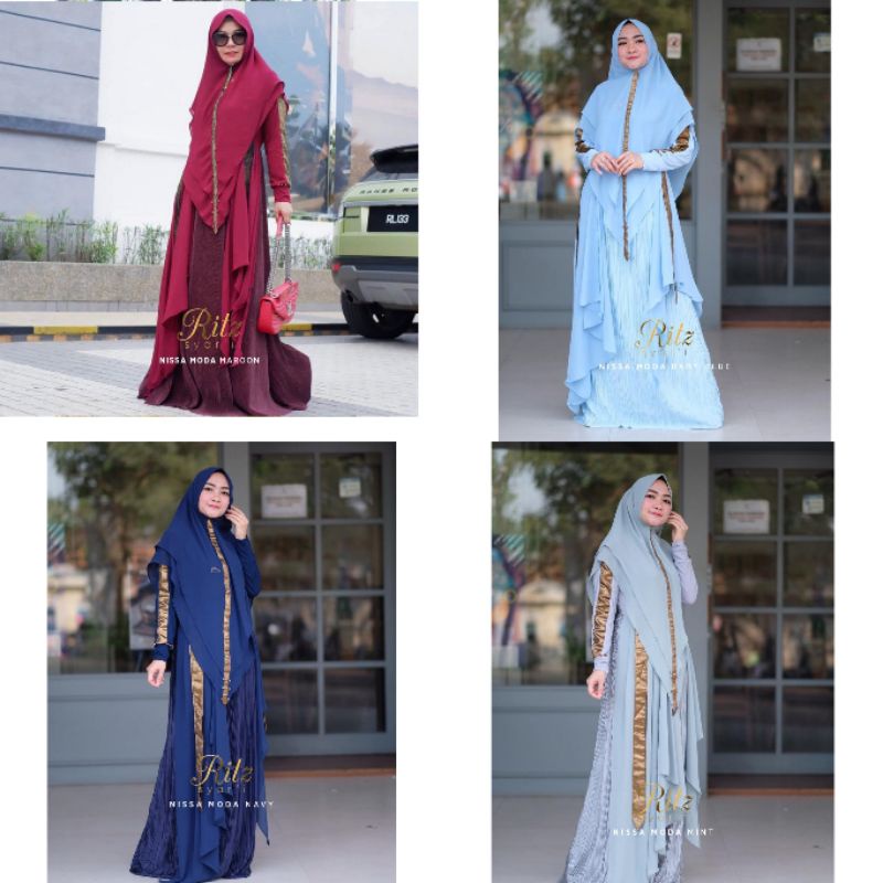Nisa miu by ritz Gamis Hijab Syari Baju Muslim Wanita