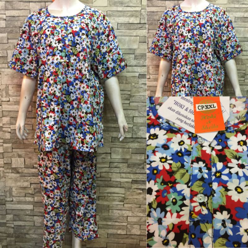 JUMBO HOKI SHEILA CP KATUN PIAMA | BAJU TIDUR MURAH-13