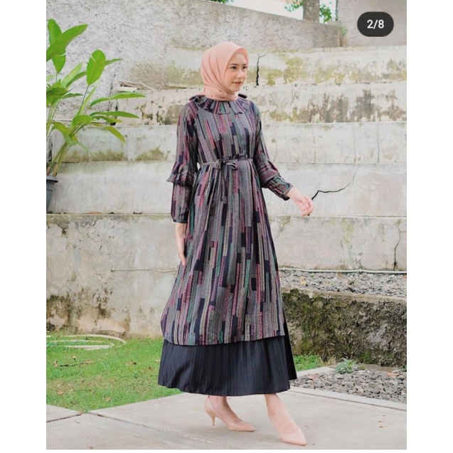 AGNIA MIDI DRESS by KIENKA.ID