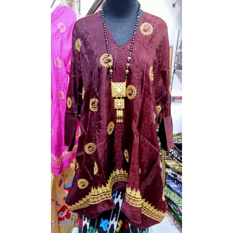 BAJU BODO MODERN BORDIR MOTIF KHAS BUGIS (Atasan saja)