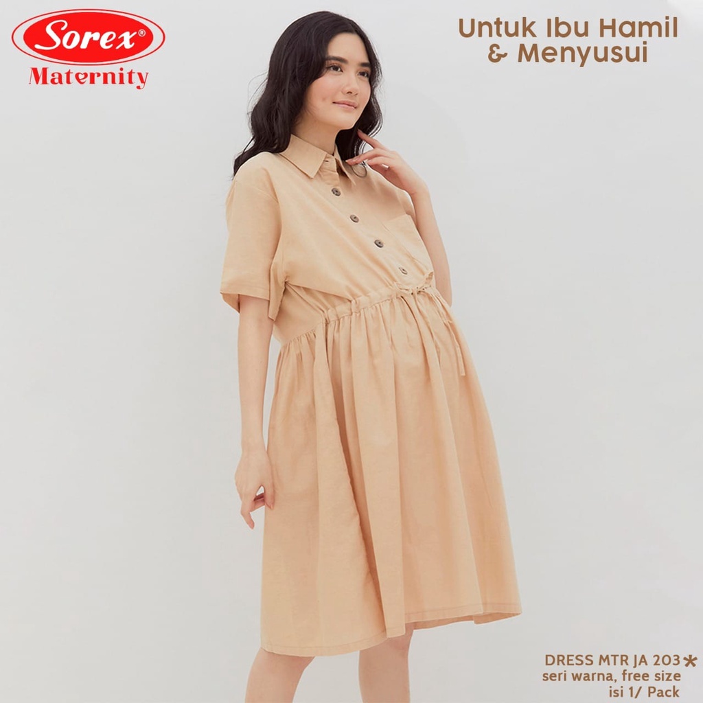SOREX DRESS MATERNITY / Daster Untuk Ibu Hamil dan Menyusui - Katun - FREESIZE JA 203 / JA 204