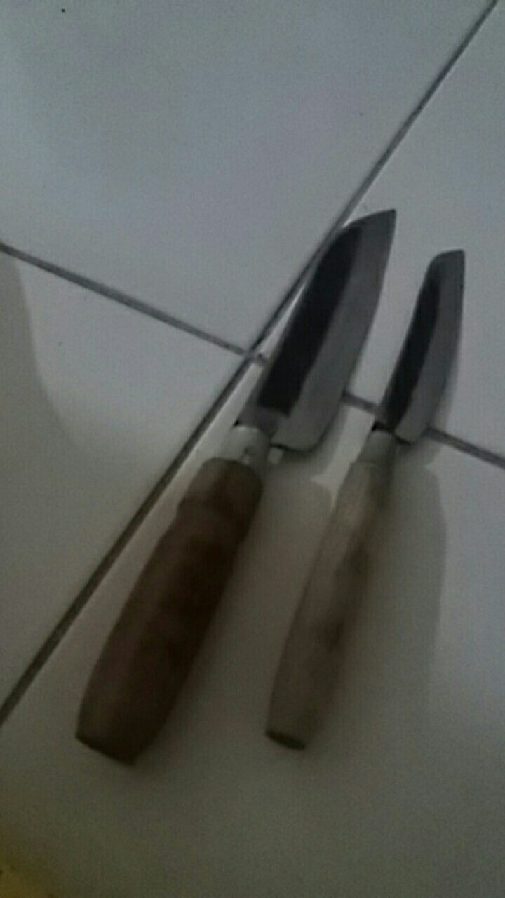 Pisau Dapur Baja Tebal Ukuran Sedang Super Tajam