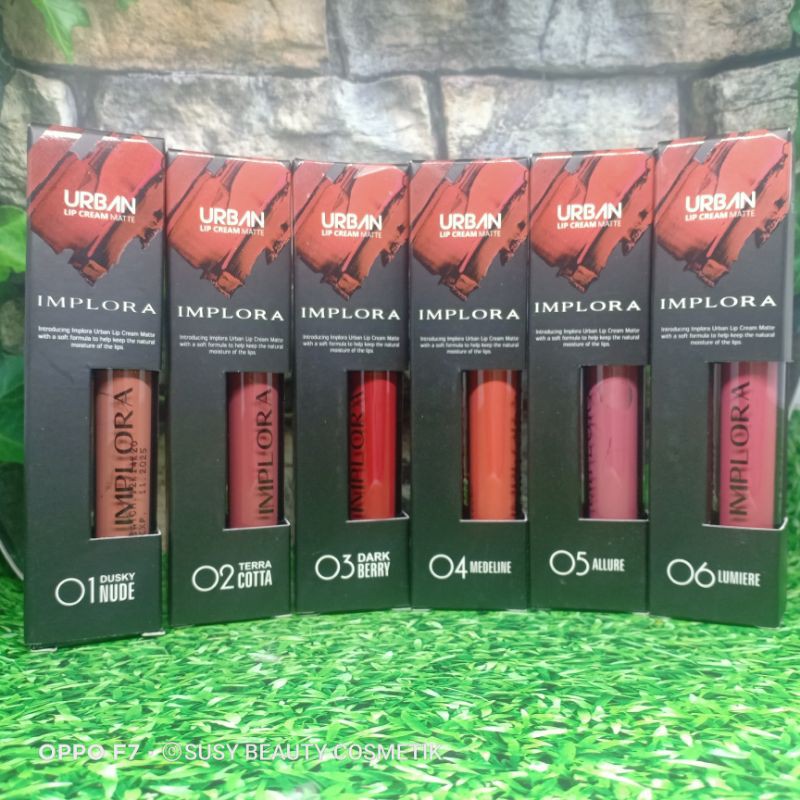 LIP CREAM IMPLORA MATTE BPOM NO 1-6