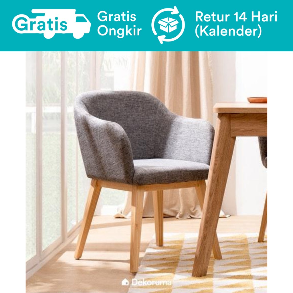 Dekoruma Fuji Kursi Makan Minimalis Scandinavian Empuk Dekoruma Fuji Kursi Makan Minimalis Scandinavian Empuk