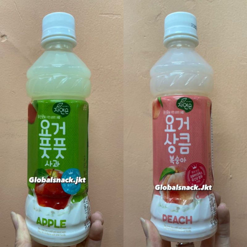

WOONGJIN MINUMAN YOGURT RASA PERSIK / APEL - PEACH / APPLE DRINK