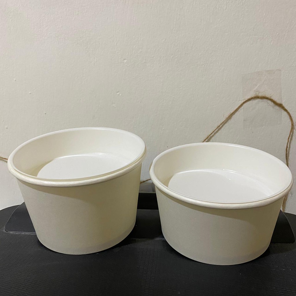 Inner Tray Polos Paper Bowl / Inner Tray Rice Bowl 650ml / 800ml isi 25pcs