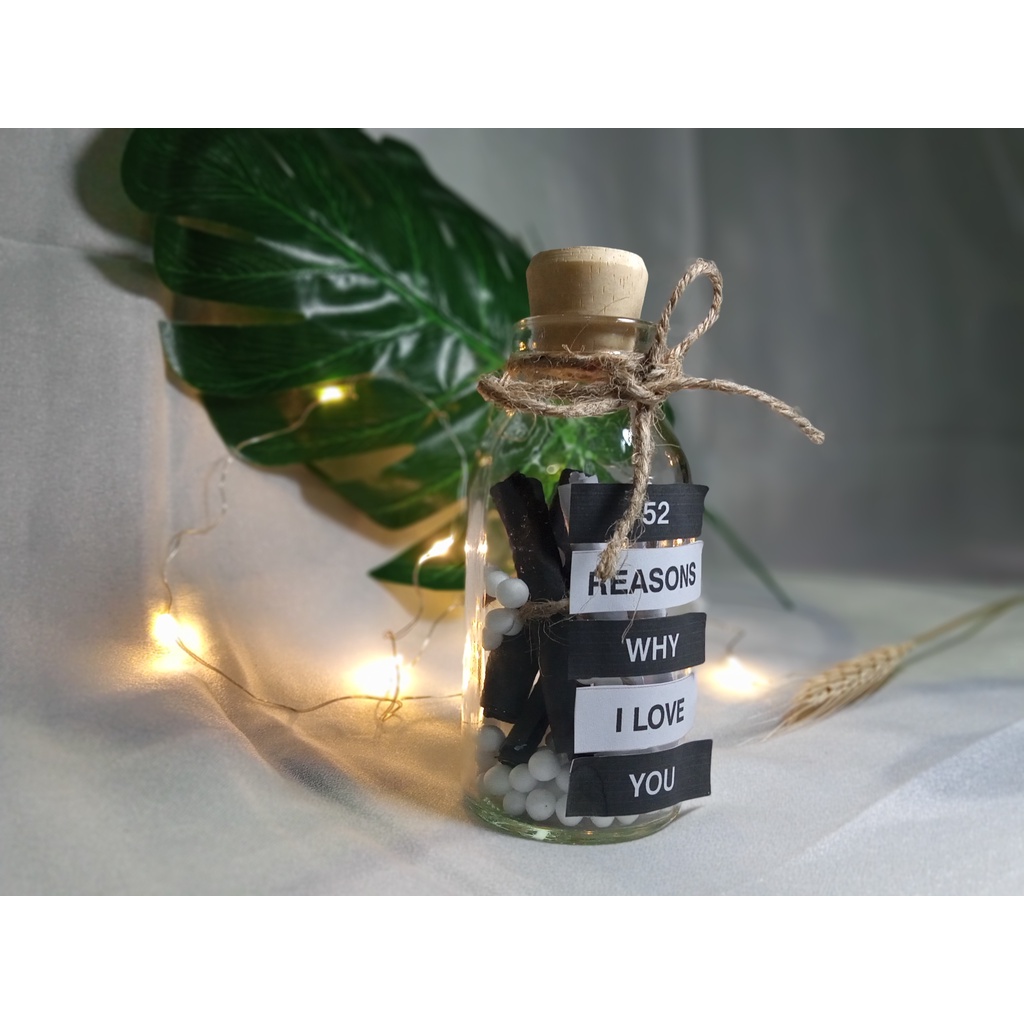 

BOTOL HIAS // DIY BOTOL // 52 REASONS WHY I LOVE YOU // BOTOL AESTHETIC // SURAT DALAM BOTOL