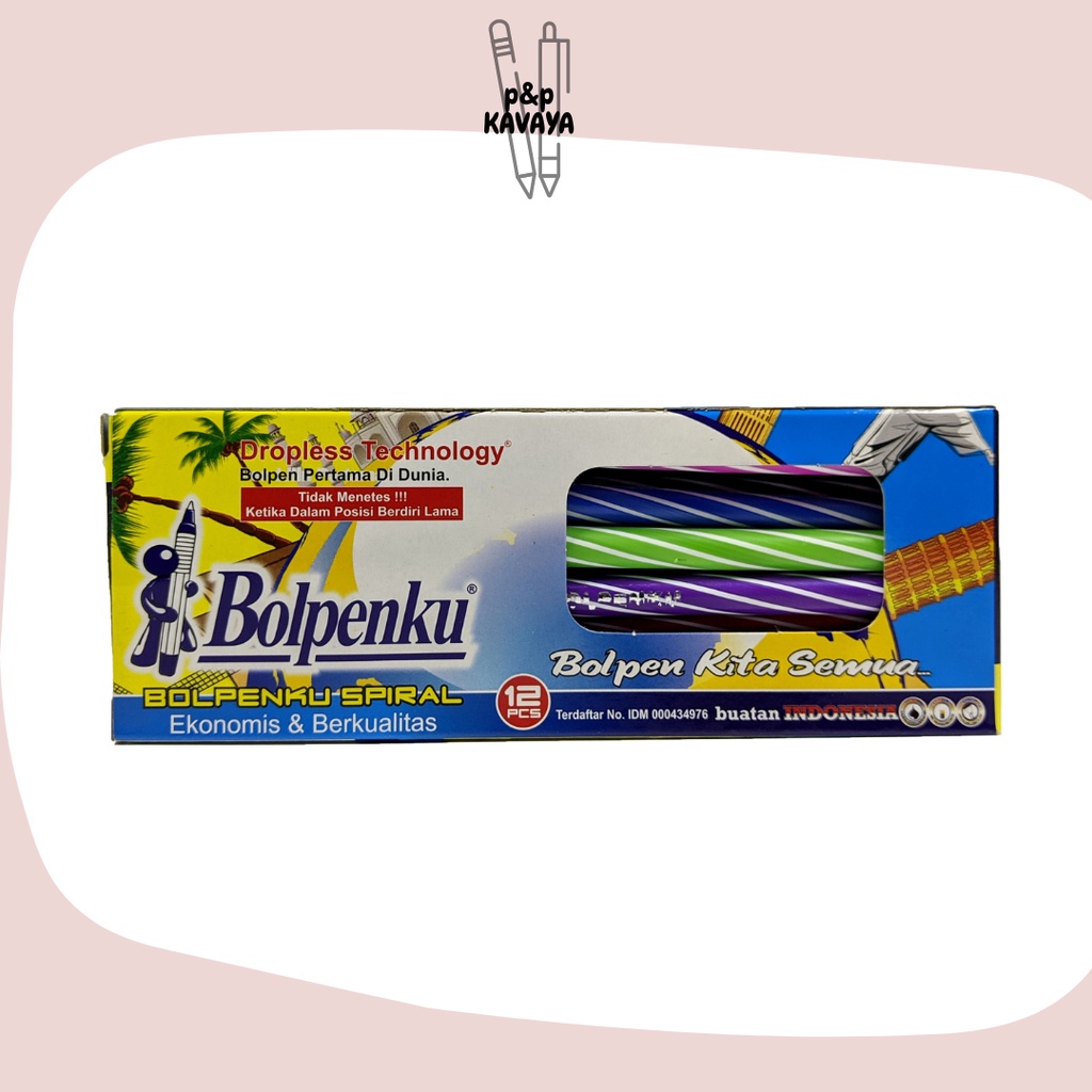 

Pulpen / Ballpoint / Pena Lilin Ulir Bolpenku - Hitam