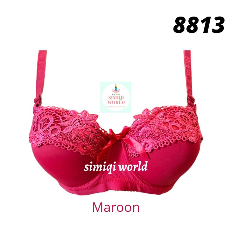 Bra Simiqi 8813 Bh Kawat Push Up Kait 3 Busa Sedang SIZE 36.38.40.42 Cup Setara Cup B BH Wanita TOKO KEANULOVA