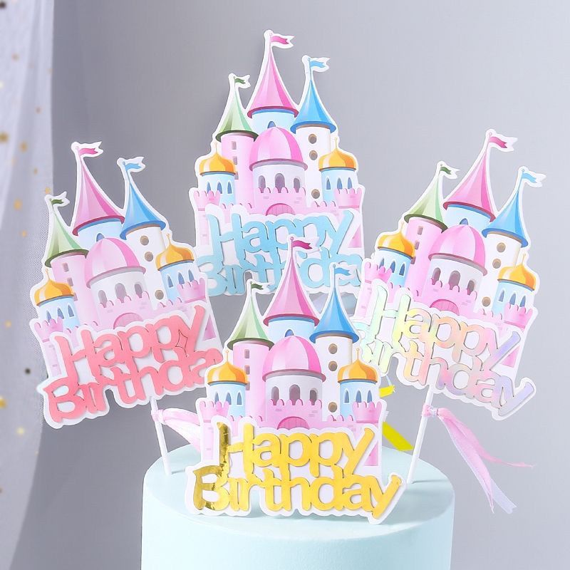 

Topper Kue Ulang Tahun Hiasan Kue Princess Istana Cake Topper Dekorasi Kue