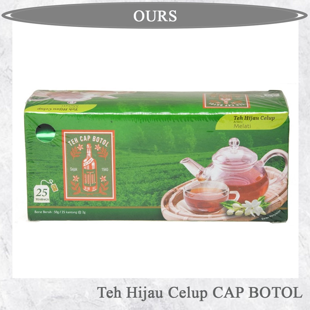 

Cap Botol Teh Hijau Celup 25x2g