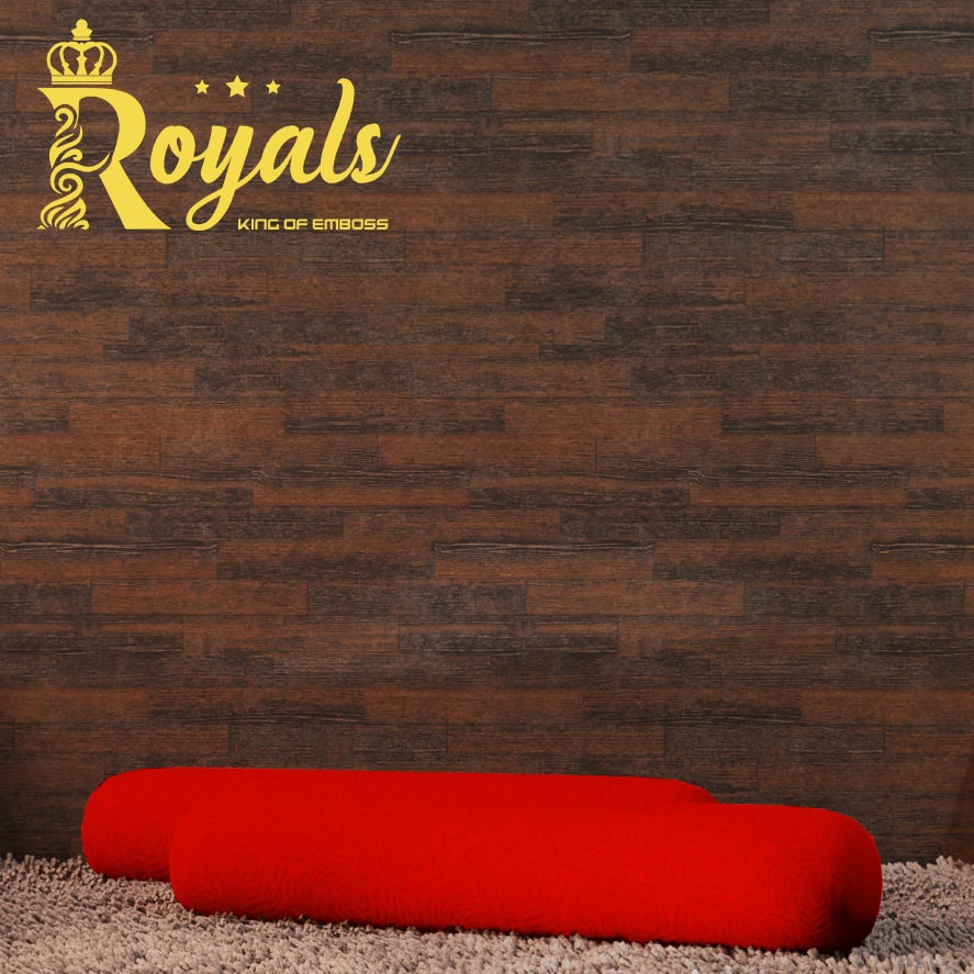 Royals Emboss BedCover SET Sprei Uk 160/180 - Merah Cabe