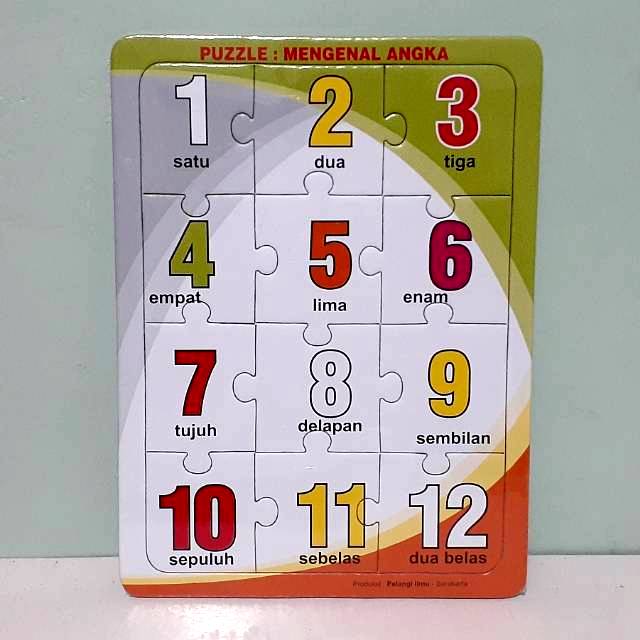 Puzzle / Puzle / Pasel Angka - Mengenal Angka