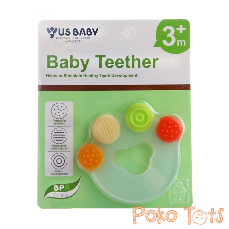 Teether Gigitan Bayi US Baby Silicone Teether