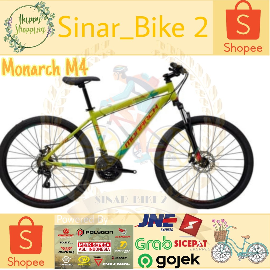 Sepeda Gunung 26Inch Mtb Polygon Monarch M4 Cakram (Gosend/Grab)