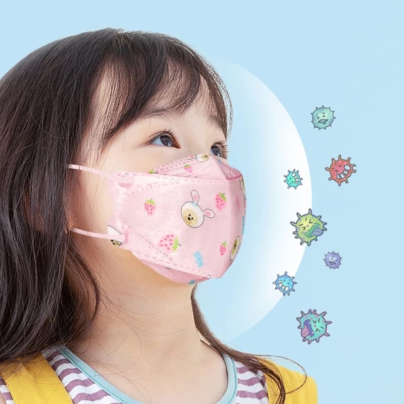 MASKER ANAK KF94 KARAKTER CEWE COWO ISI 10PCS afm