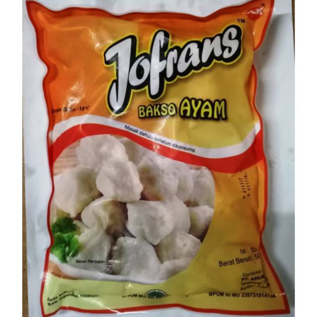 

Jofrans bakso ayam 500gr chcken ball baso ayam