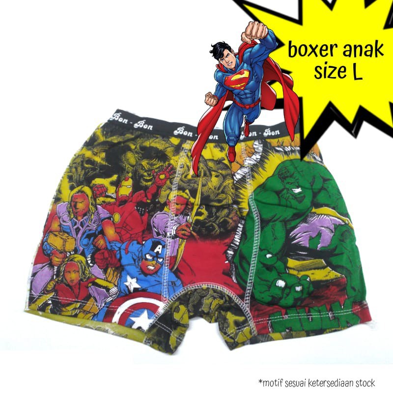 Celana Dalam Boxer Anak Laki-Laki size S M L XL XXL