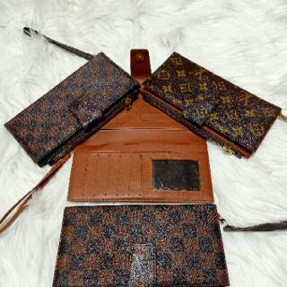 013,014,015 DOMPET LV DAMIER DAN MONO ADA TALI PEGENGAN DOMPET ELEGAN