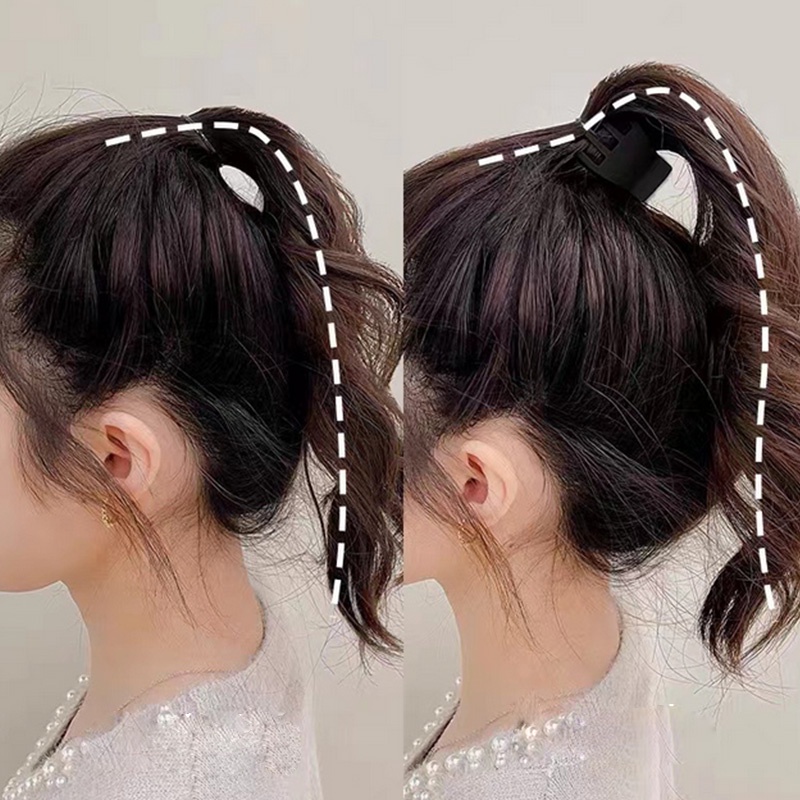 Jepit Rambut Jedai Korea Perempuan Dewasa Jepitan Badai Polos Bahan Metal Aksesoris Jepitan Rambut lucu AK202