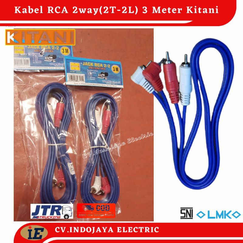 Kabel Audio RCA 2-2 Kitani 3 Meter