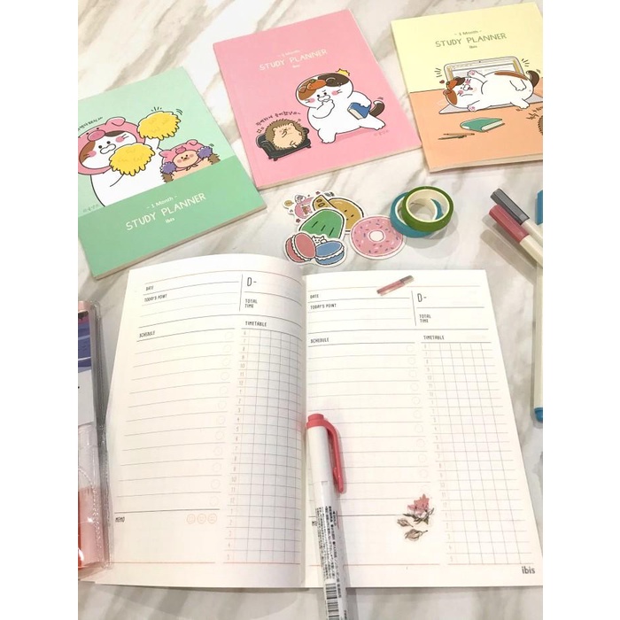 

Book Buku Planner Cute Cat & Hedgehog