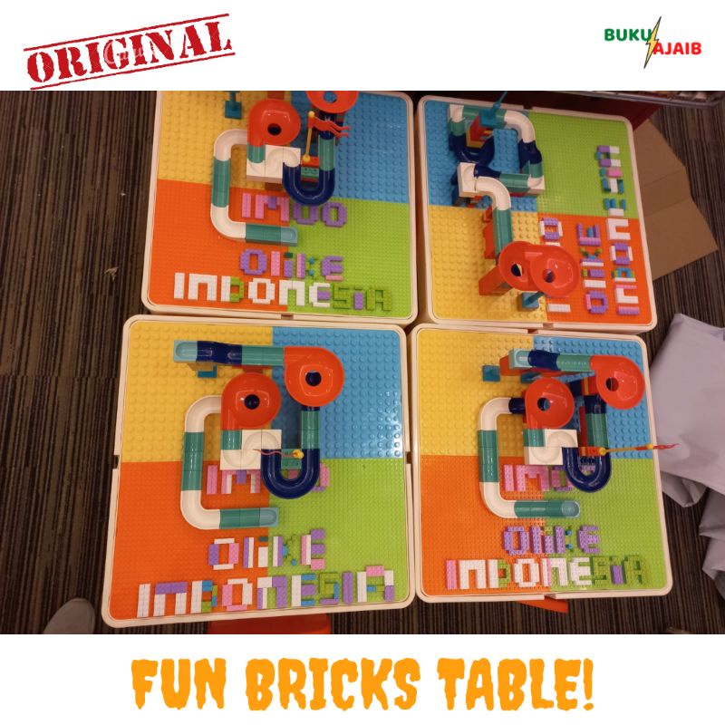 Fun Bricks Table Olike /Meja Anak /Mainan Balok/Imoo Table