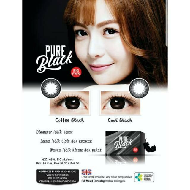 SOFTLENS PURE BLACK (NORMAL) BY IRISLAB