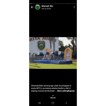 bedug drum motif biru