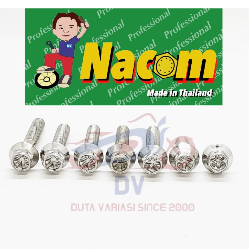 NACOM DV Paketan Baut Tutup Radiator Aerox,Nmax,Lexi