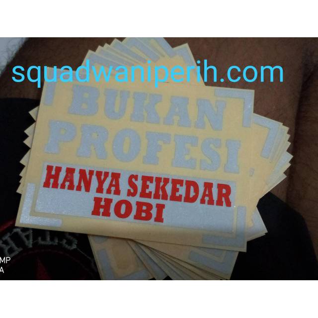 

Cutting sticker bukan profesi