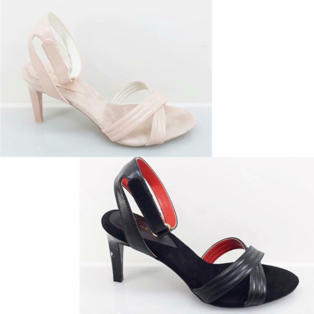 VINCCI VNC Heels strap cross pink black original