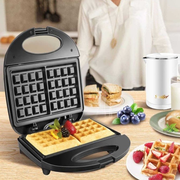 Sonifer Waffle Maker Elektrik SF-6043 Alat Cetakan Pembuat Wafel Listrik