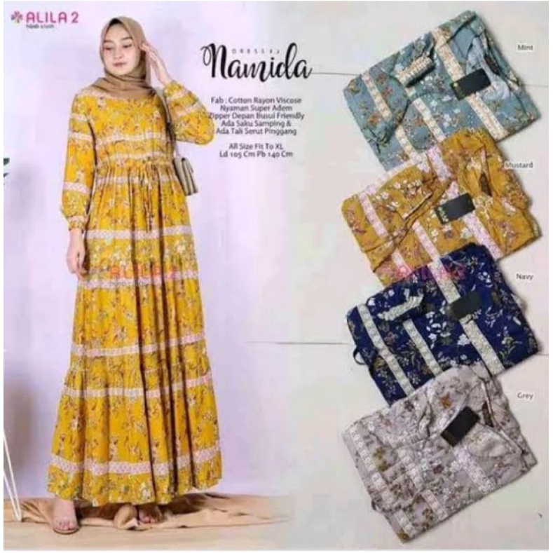 GAMIS VANESSA MOTIF TERBARU ll DRESS HUMARIA ll GAMIS DELOVERA BUSUI