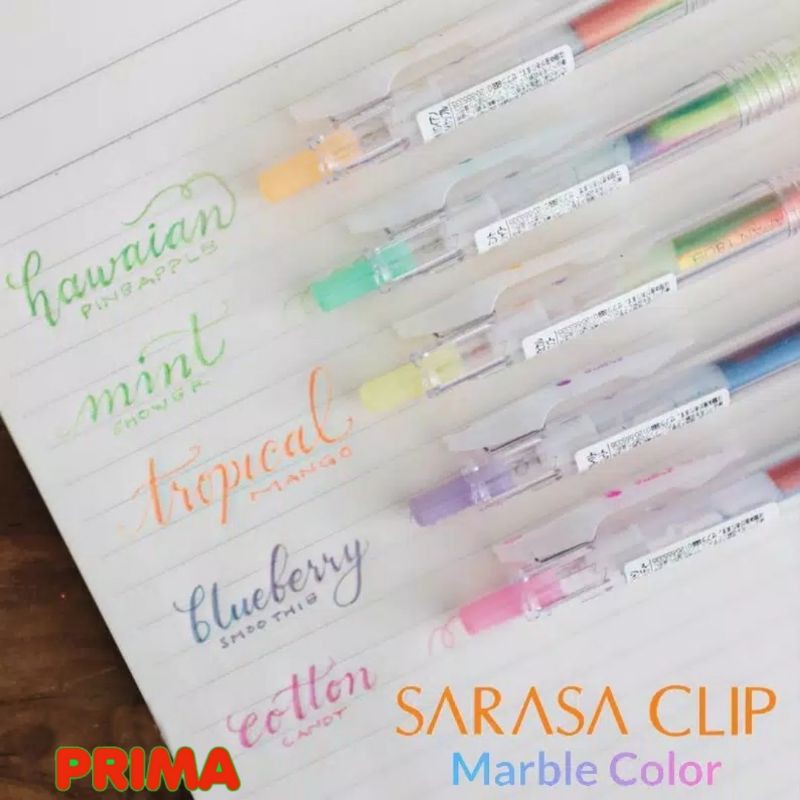 

BOLPEN SARASA MARBLE (TERSEDIA 5 WARNA) DIJUAL ECER