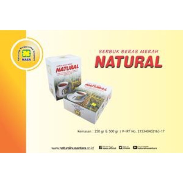 

SBMN(SERBUK BERAS MERAH NATURAL)NASA 250gr