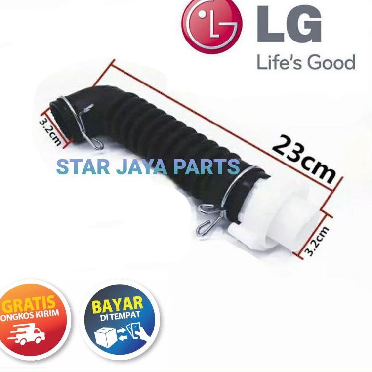 Selang karet Drain Dalam mesin cuci LG 1 Tabung Turbo Drum