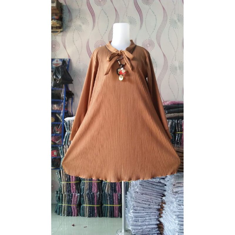 Tunik Plisket Wanita / Atasan Wanita / Tunik / Tunik Plisket / Tunik Wanita / Tunik Cantik / Atasan Tunik Plisket