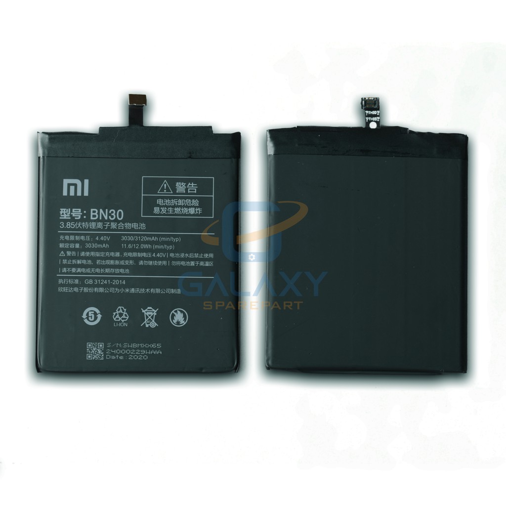 BATRE - BATERE - BATERAI XIAOMI REDMI 4A/ BN30 / BATRE XIAOMI REDMI 4A / BN-30 ORIGINAL