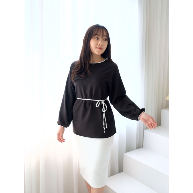 Kadaka T-0391 Blouse Wanita Tangan Panjang Bahan Super Adem