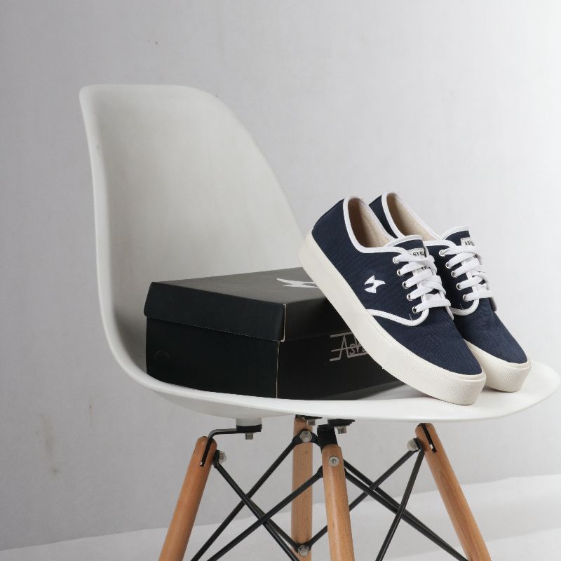 Sepatu ASVEGA Clasic Series Navy Original Sepatu Sneakers Casual Skate Terbaru Dan Berkualitas