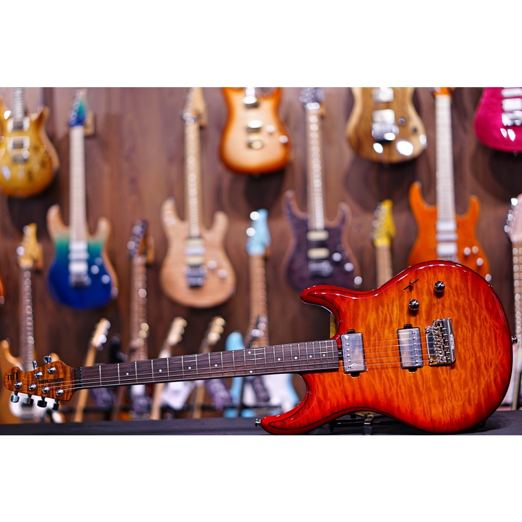 Ernie Ball Music Man Luke III HH - Cherry Burst Quilt G98322