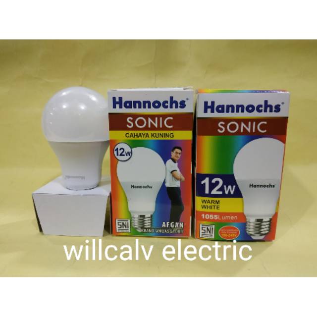 LAMPU LED HANNOCHS SONIC 12W 12WATT 12 W - LAMPU LED HANNOCH SONIC 12W 12WATT 12 W  CAHAYA KUNING