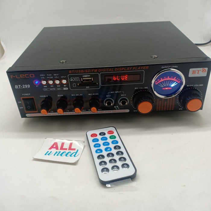 Sale Power Amplifier Fleco Bt-299 - Amplifier Karaoke - Amplifier Bluetooth Bagus